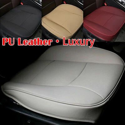 Luxury Front Seat Cover Full Surround Chair Cushion Mat Pad Auto Car PU Leather - Image 1 of 4