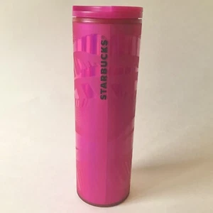 Bicchiere tazza calda fredda Starbucks Natale 2021 rosa caldo 16 oz coperchio sorso - Foto 1 di 10