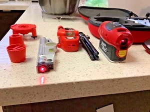 Craftsman- Black n Deck - Plus- 3 Laser Levels- Used See All Pics sold as Lot - Picture 1 of 12