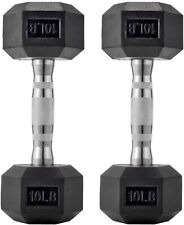 papababe Dumbbells Free Weights Dumbbells Weight Set Rubber Coated cast Iron Hex