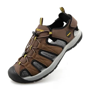 Knixmax Mens Walking Sandals Hiking Trekking Summer Holiday Beach Soprt Shoes - Picture 1 of 39