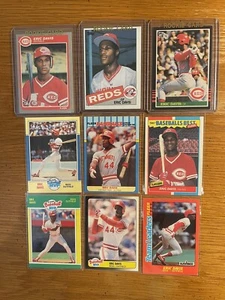 Lotto Eric Davis Reds (9) con tutti (3) Fleer & Donruss & Topps Rookies 1985 come nuovi - Foto 1 di 1
