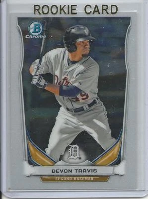 2014 Bowman Chrome Draft Devon Travis Rookie Card RC #CTP-89 Mint (Blue Jays) - Image 1 of 2