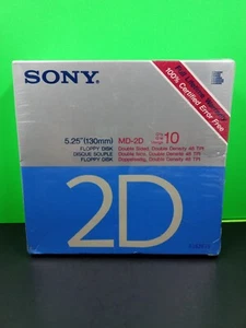 Sony MD-2D 5,25" (130mm) Diskette Box von 10 Neu Versiegelt Neu in Verpackung Neu in OVP - Bild 1 von 5