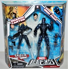 Marvel Legends SHIELD Super Spies Sharon Carter and Stealth Armor Iron Man  MIB