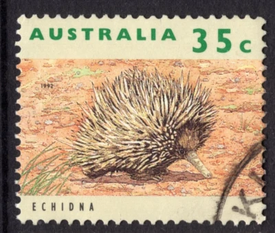 1992 35c Echidna Anteater Marsupial  Wildlife Australia Bulk Stamp Used Lot x 50 - Image 1 of 2