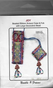 Needle & Frame Joy- Beaded Ribbon Scissor Case & Fob-New - Picture 1 of 2