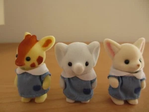 Sylvanian Families Baby Figures Fennec Giraffe Elephant Nursery Calico Critters - Picture 1 of 20