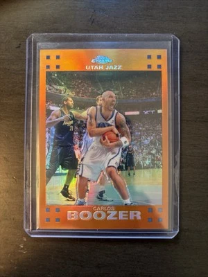 2007-08 Topps Chrome - Orange Refractor #64 Carlos Boozer 145/199 - Image 1 of 2
