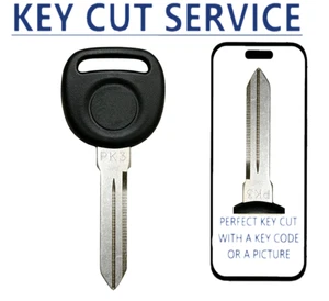 KEY CUT + B99-PT UNCUT GM CADILLAC OLDSM PONTIAC BUICK TRANSPONDER CHIP KEY - Picture 1 of 6
