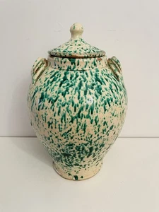 🟠 Ceramica Popolare Puglia grande vecchio vaso contenitore biansato Grottaglie - Imagen 1 de 5