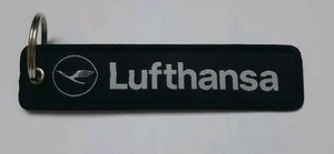 Lufthansa - Schwarz - Schlüsselanhänger - beidseitig gestickt - Neu - Bild 1 von 1