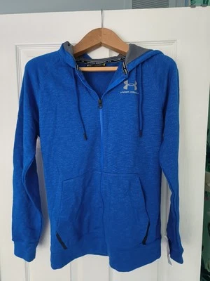 Sudadera con capucha Under Armour para hombre cremallera completa azul XS Foto 1 de 3