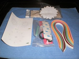 Uniquilling Paper Filigree Painting Small Flower Chime - Picture 1 of 1