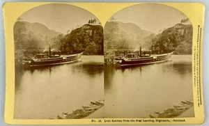 SV027_063 Stereoview Loch Katrine from the Boat Landing, Highlands, Scotland - Picture 1 of 1