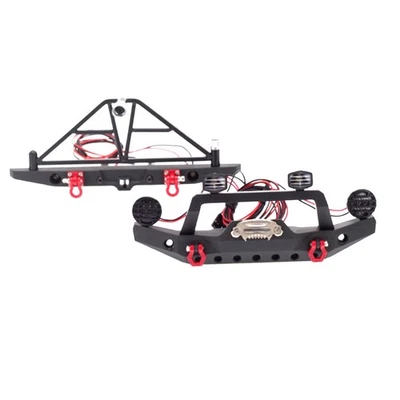 Metal Front Rear Bumper For TRX4 Axial SCX10 III AX103007 1/10 RC Crawler Parts - Image 1 of 4