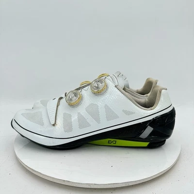 Zapatos de ciclismo de carretera Giant Surge para hombre talla 12 blancos de carbono sin clip Foto 1 de 4