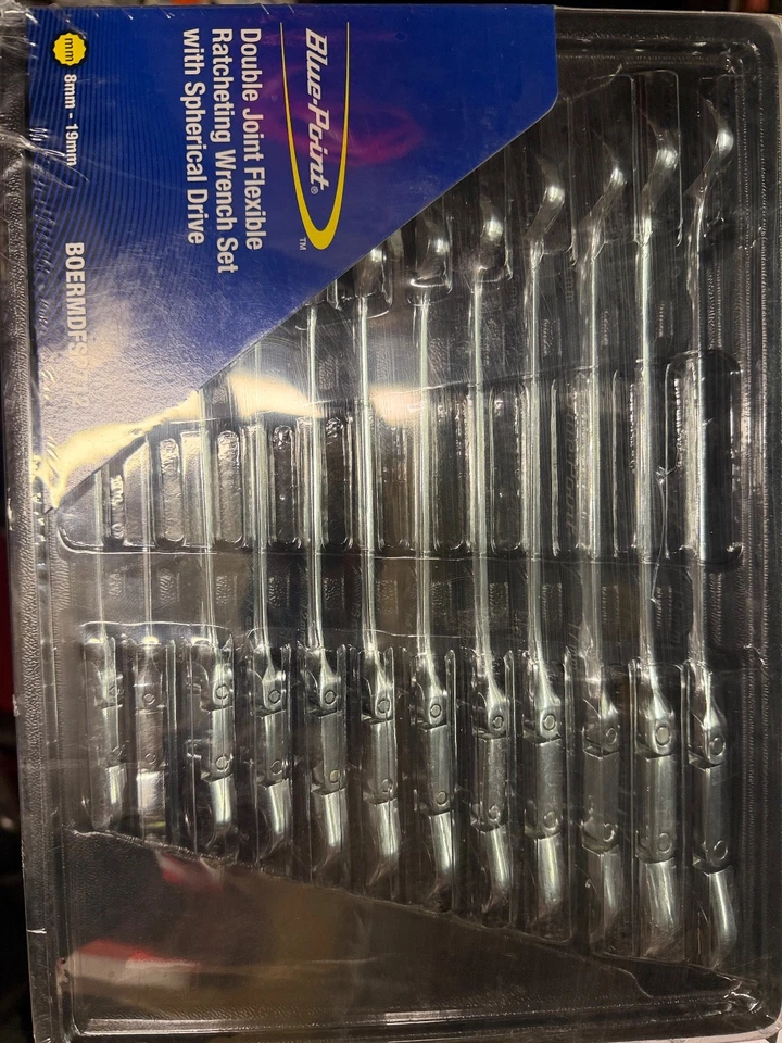 *NEW* Blue-Point 12-pc Double Joint Flexible Ratcheting Wrench Set BOERMDFSP712 - Image 1 of 1