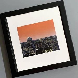 Hiroshi Nagai "NITEFLYTE #5" 20×20cm gerahmter Kunstdruck Japan Ständer Typ - Bild 1 von 2