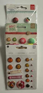 Basic Grey Mixed Brads-25th & Pine, Kissing Booth, Serendipity & Shine On-U Pick - Picture 1 of 7