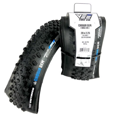 VEE TIRE CO. 2 Vee Crown GEM 20x2.25 Bike Tires Folding Dual Control Compound MTB