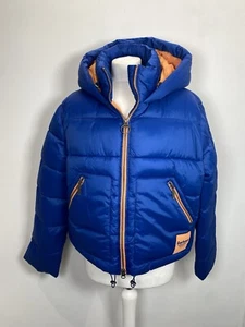 Barbour X ASOS Zoe Quilt Cobalt Blue Puffer Jacket Coat UK 12 RRP £209 NEW - Picture 1 of 10