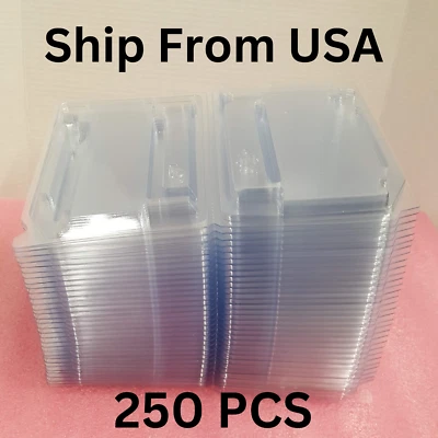 LOT OF 250 CLEAR PLASTIC CLAMSHELL CASES FOR HBA RAID NETWORK CARDS USA STOCK - Image 1 of 4