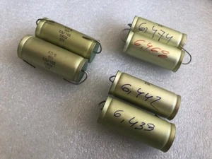 2pcs PETP Audio capacitor 6.8uF 10% 160V K73-16 Stronly Matched pair 1% USSR - Picture 1 of 3