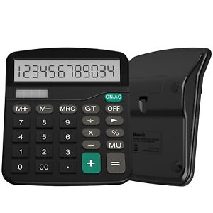 (Qt 2) Desk Calculator 12-Digit Desktop Calculator with Standard Function