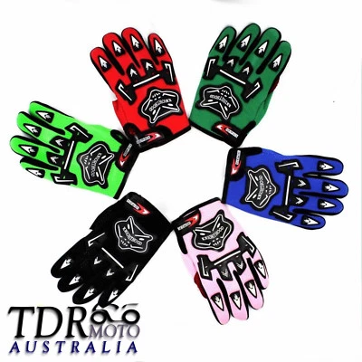 Kids Cycling Bike Full Finger Gloves Anti Slip Sports Bicycle Riding Protection - image 1 of 4