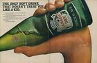 1966 Canada Dry Ginger Ale Bottle Hand Its Great No Kidding Vintage Print Ad L8