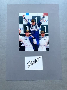 JACQUES VILLENEUVE Formel 1-Weltmeister 1997 signed Passepartout 20x30 Autogramm - Bild 1 von 2