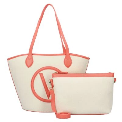 Valentino Covent Shopper Tasche 28,5cm #VHB-VBS7QO02CAN (natur-coral)