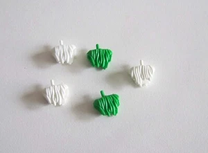 PLAYMOBIL (X180) FORET - Lot de Supports Oiseaux Vert & Blanc pour Barrière - Imagen 1 de 1