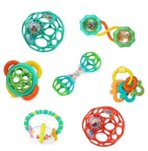 Developmental toy rattle for newborn baby / Soothers & Shakers 7pc Gift Set Free - Picture 1 of 18