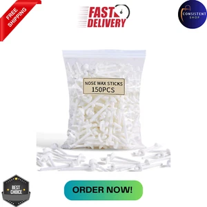 150 Pcs Wax Sticks Nose Wax Kit Accessories Waxing Sticks for Nose Hair Remove - Picture 1 of 8