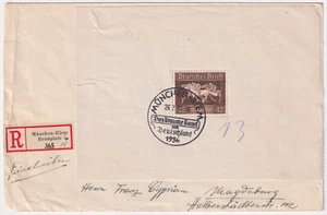 DR Block 4 On R-Letter Munich-Riem Racecourse - Magdeburg 26.7.1936 - Picture 1 of 2