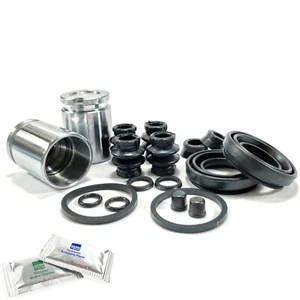 KIT DE RECONSTRUCCIÓN DE 2 PINZAS TRASERAS PISTÓN Y SELLOS SE ADAPTA A: VW GOLF MK4 R32 02-05 BCR0012RX2 - Imagen 1 de 3