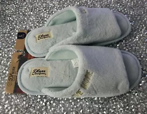 Pantofole donna peluche Dluxe by Dearfoams Love More Large L 9 10 nuove con etichette - Foto 1 di 3