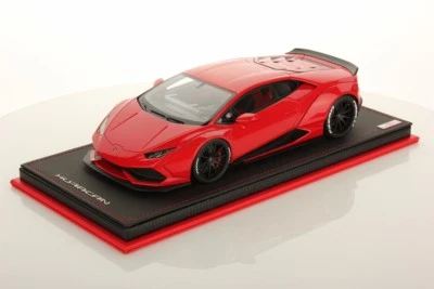 MR Collection Lamborghini Huracan Aftermarket Rosso Mars with Showcase 1/18 - Imagen 1 de 4
