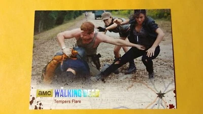 PWE . 2016 cryptozoic walking dead season 4 silver foil parallel /99 #45 95 - Image 1 of 2