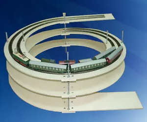 Zweigleis Gleiswendel Spur TT Modellbahn 2,5 Ebenen inklusive An- und Abfahrt - Bild 1 von 7