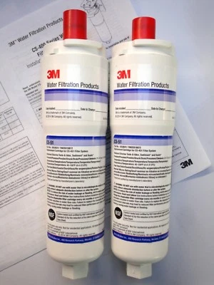 2 water filters 3M CS51 CS451 5553606 55536-06 Abode compatible scale reduction - Image 1 of 4