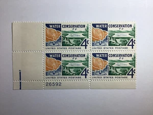 US 4 Cent Water Conservation stamp of 1960, Scott #1150, Block Of 4, MNH/OG/XF. - Picture 1 of 1