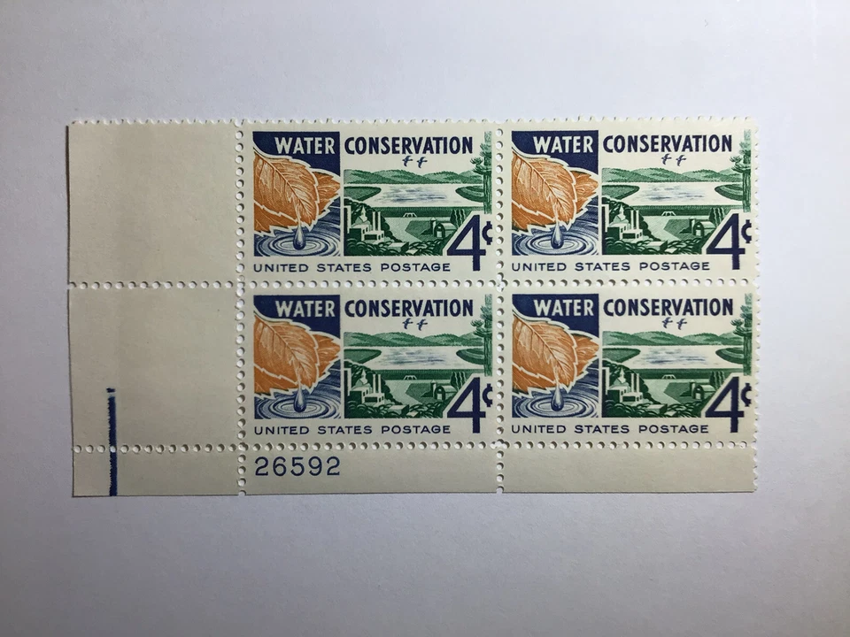 US 4 Cent Water Conservation stamp of 1960, Scott #1150, Block Of 4, MNH/OG/XF. - Image 1 of 1