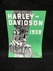 1938 Harley-Davidson Motorcycle Brochure 45 74 80 61 Twin Knucklehead
