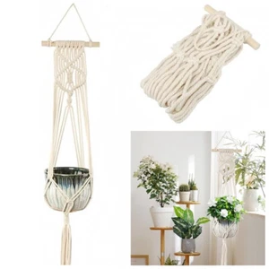 Garden Indoor Hanging Planter Basket Pot Holder Garden Rope Macrame Plant Hanger - Picture 1 of 10