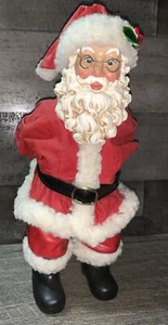 De colección Navidad Kurt S Adler Raro Papá Noel Regalando un Hueso de Perro con Cinta Azul - Imagen 1 de 8