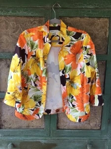 SPRING IS HERE! Coldwater Creek polished cotton 3 season unlined Jacket 42" Bust - Picture 1 of 8