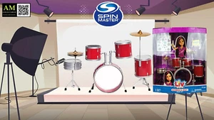 SPIN MASTER - LIV DOLL DANIELA SCHOOLS OUT - DRUM SET SCHLAGZEUG BARBIE 2010 - Picture 1 of 6